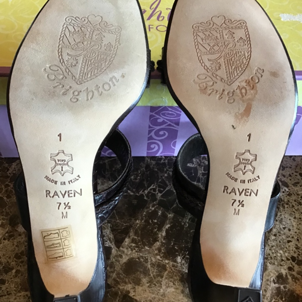 Brighton Raven leather sandals - Picture 4 of 8